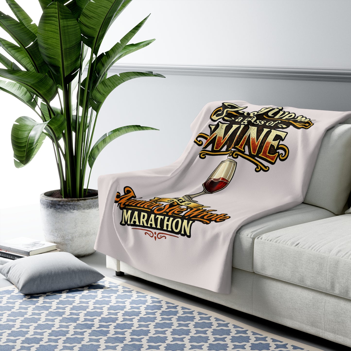 Murder She Wrote marathon sherpa blanket