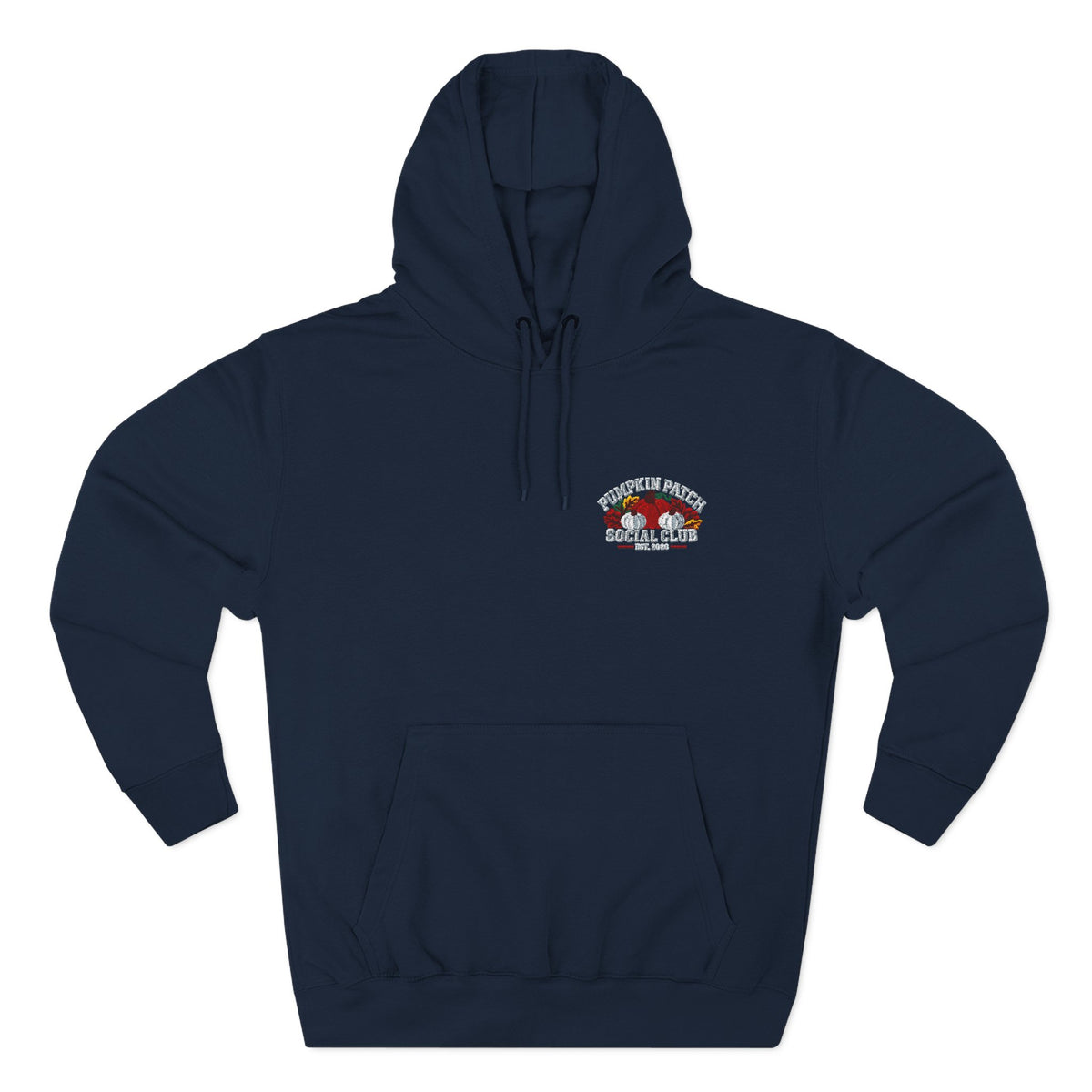 Pumpkin Patch Social Club 2026 Embroidered Three-Panel Fleece Hoodie