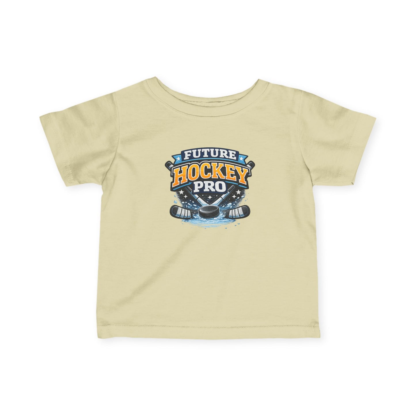 Future Hockey Pro Infant Tee | Baby Hockey Shirt, Skates & Puck Design