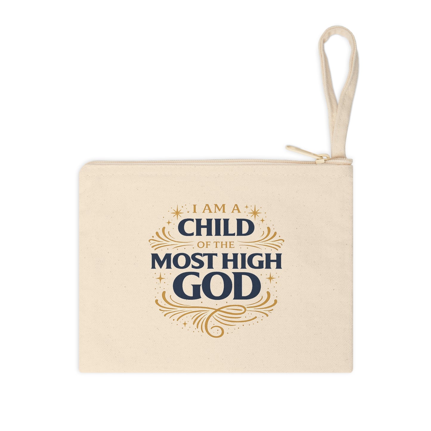 I Am a Child of the Most High God Accessory Zipper Pouch | Christian Faith Scripture