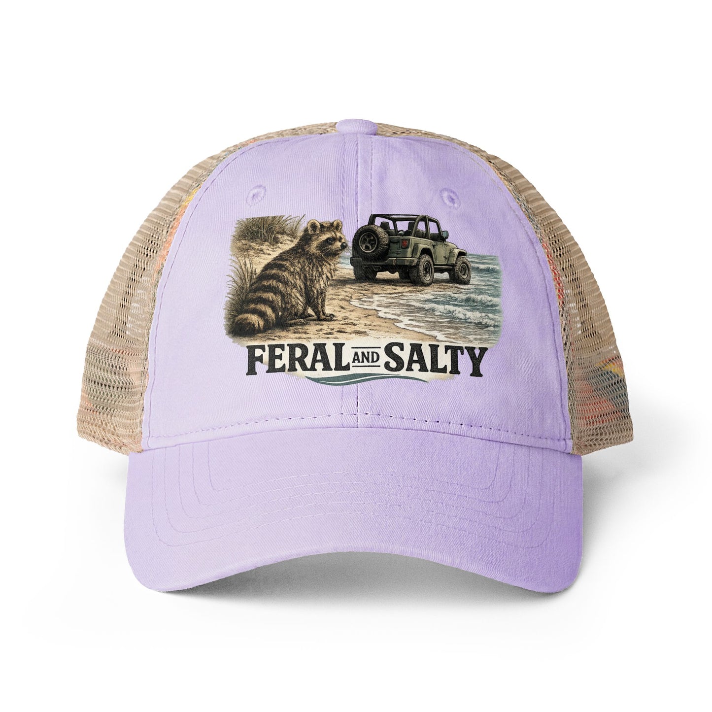 Women's Washed Mesh-Back Cap Feral and Salty