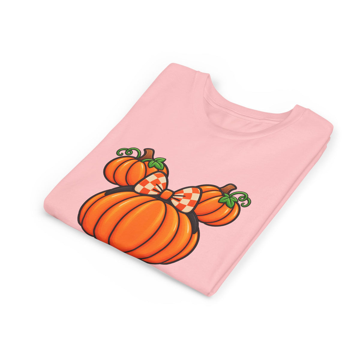 Fall Pumpkin Ears Youth Tee | Halloween Fall Pumpkin Tee