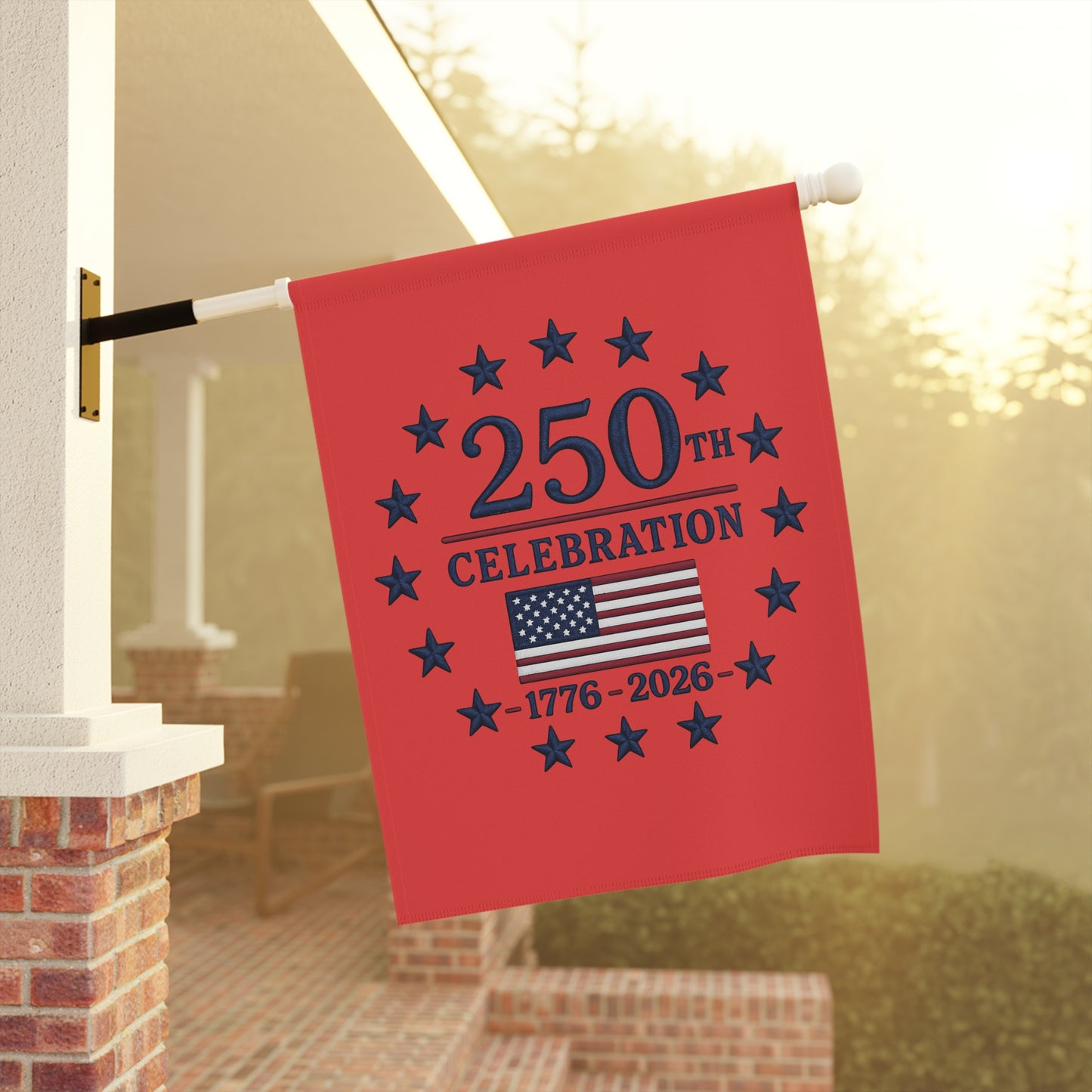 250th Celebration American Flag Garden Banner | 1776-2026 Patriotic USA