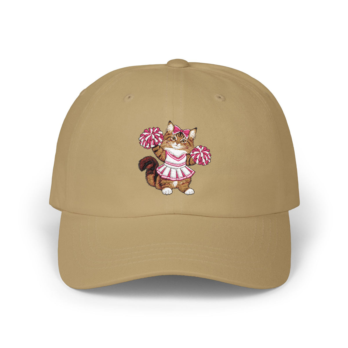 Cheer Cat embroidered Classic Dad Cap
