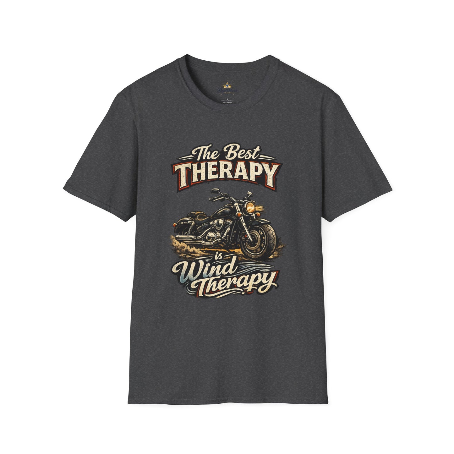 Motorcycle "The Best Therapy" T-Shirt | Bike Wind Therapy Design