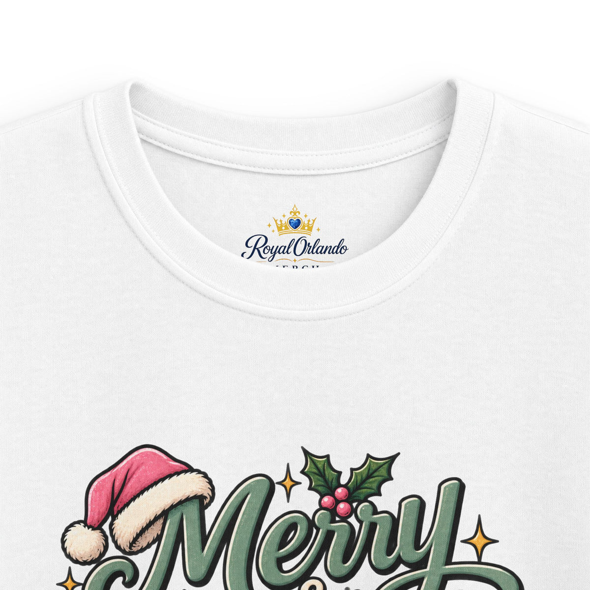Kids Tee — "Merry & Slightly Matching" Cute Holiday Family Shirt