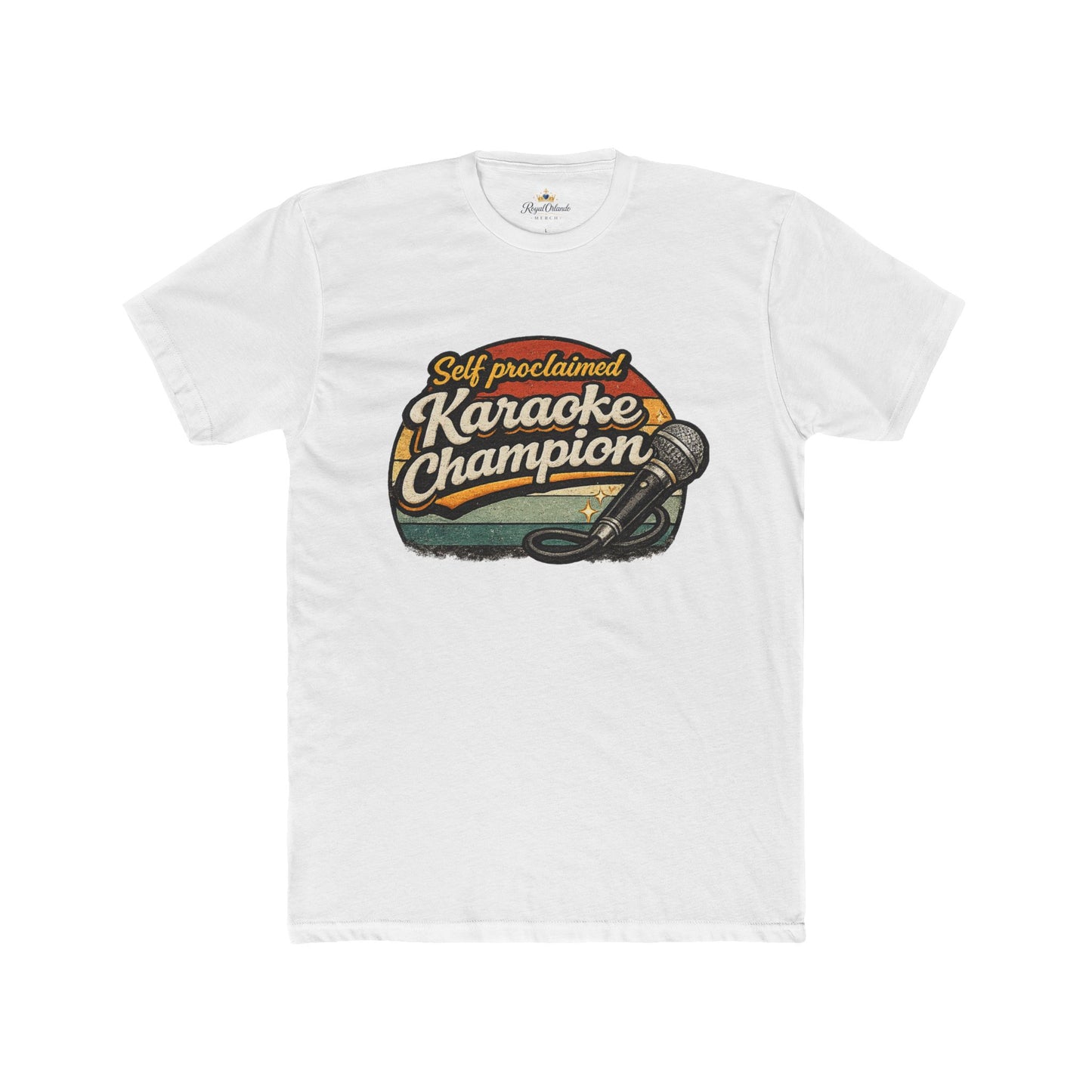 Self Proclaimed Karaoke Champion T-Shirt | Microphone Retro Design