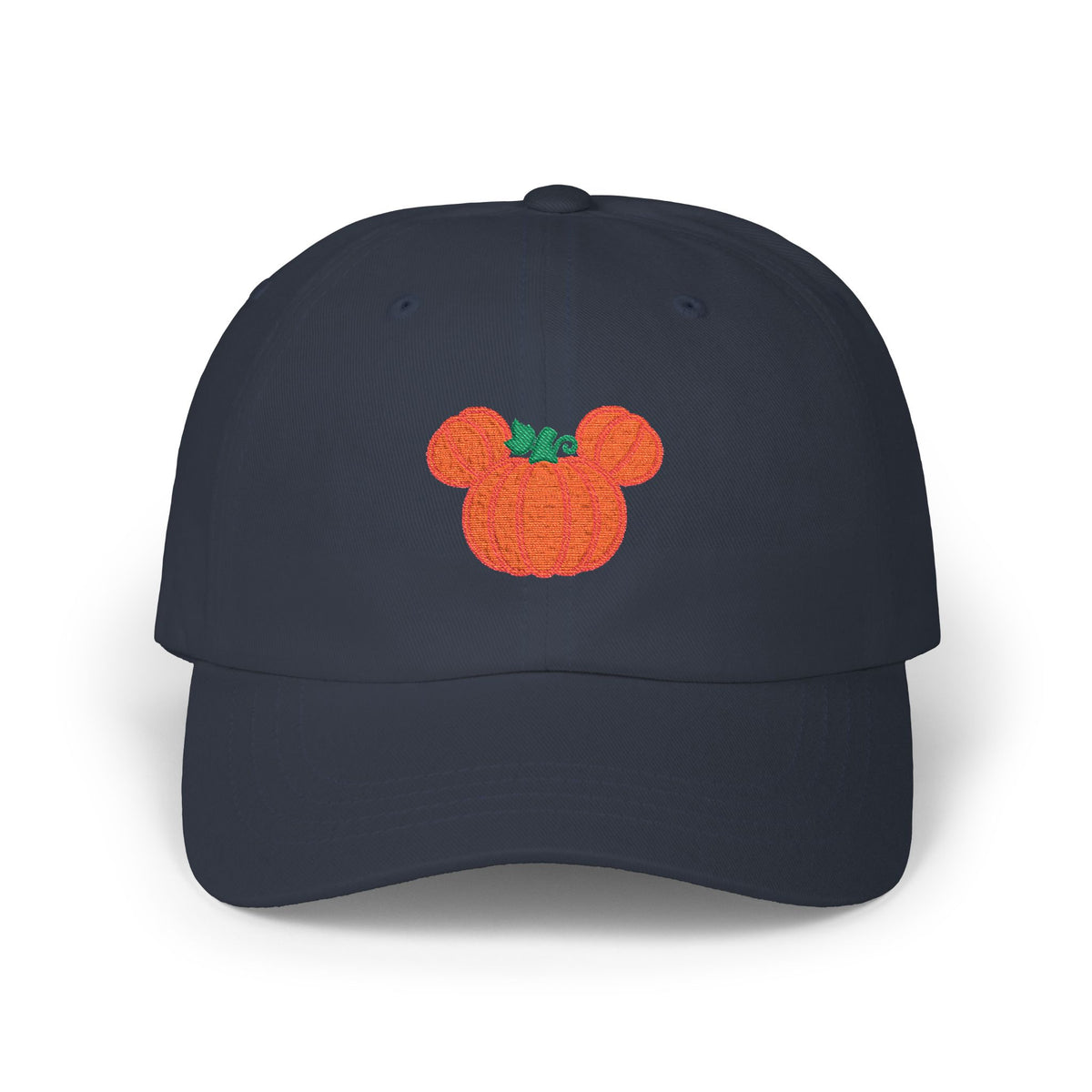 Fall theme embroidered pumpkin Classic Cap