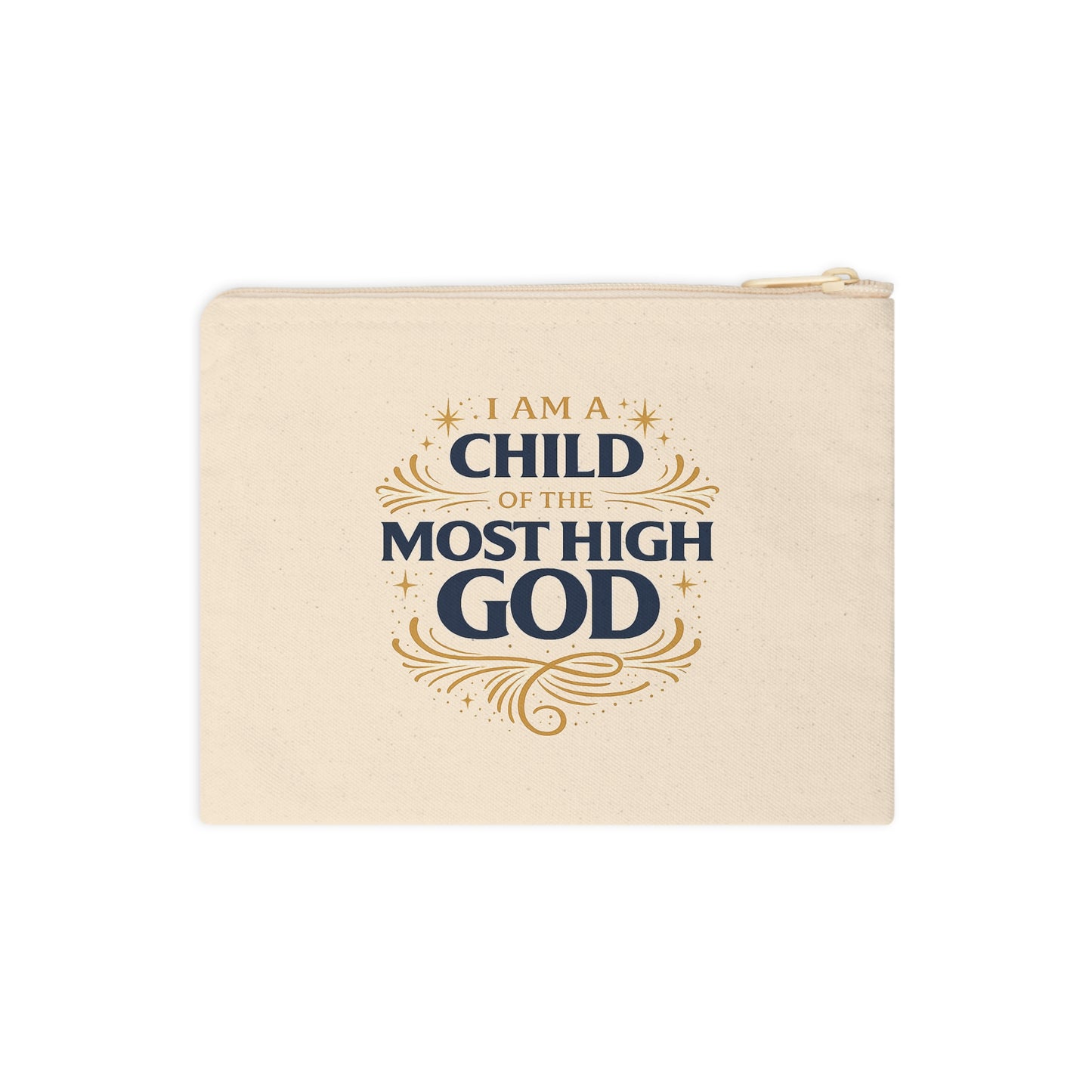 I Am a Child of the Most High God Accessory Zipper Pouch | Christian Faith Scripture