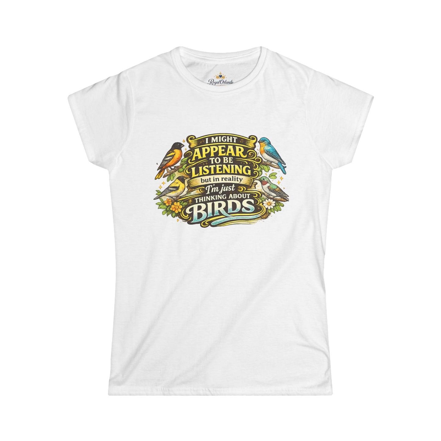 I Might Appear to Be Listening tee | Funny Bird Watching Shirt
