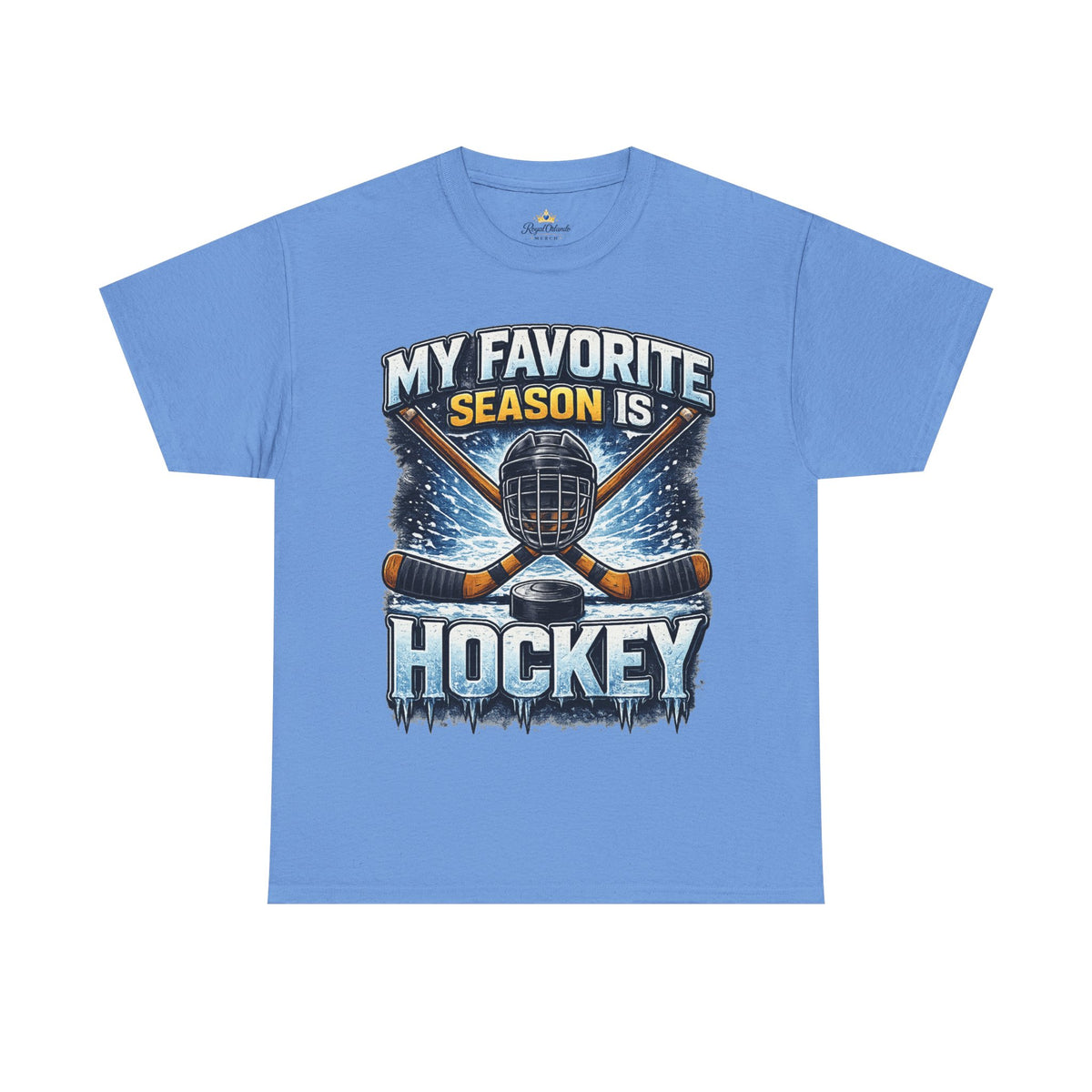My Favorite Season Is Hockey T-Shirt | Ice Hockey Helmet & Sticks Tee