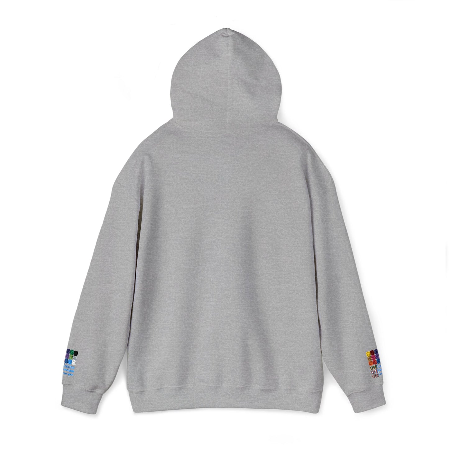 Australian Shepherd embroidered design on hooded sweatshirt