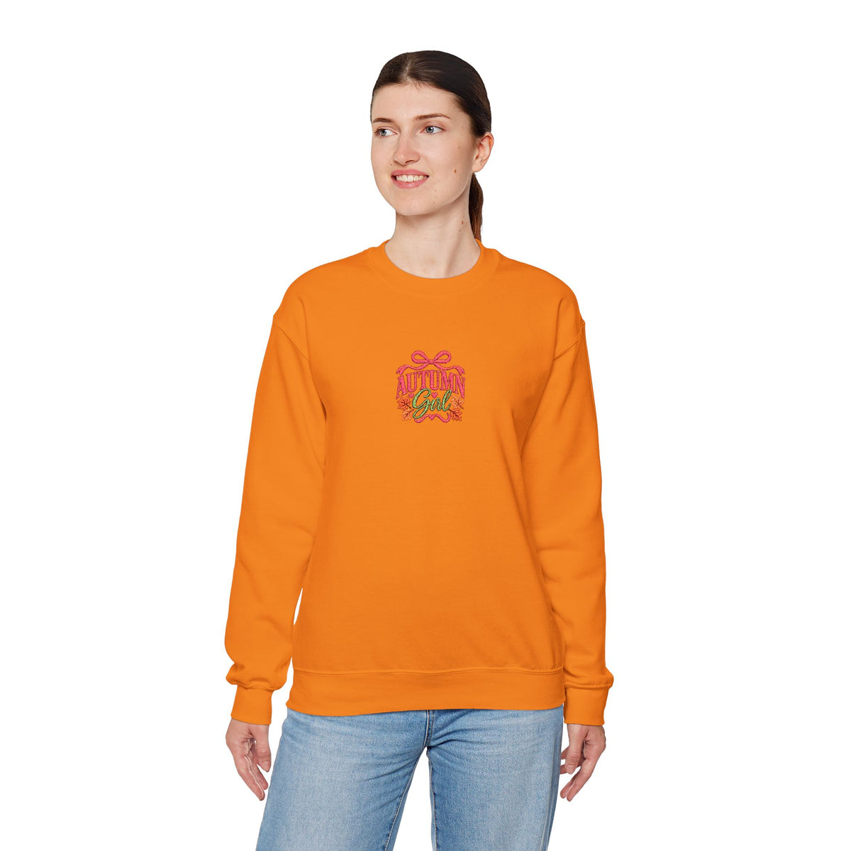Autumn Girl 2026 Fall embroidered Unisex Heavy Blend™ Crewneck Sweatshirt