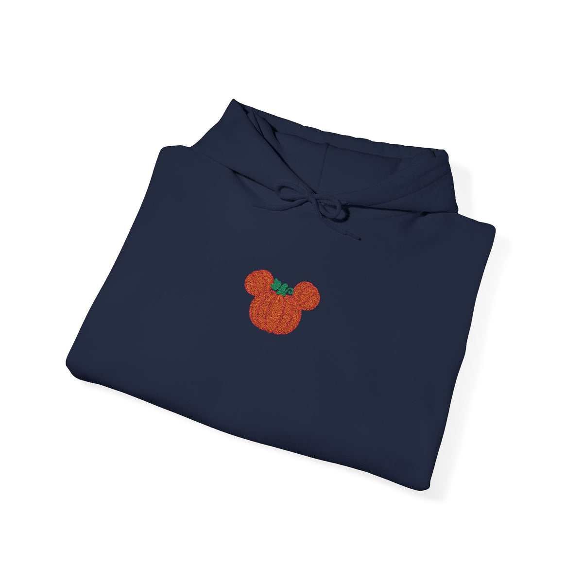 Fall Pumpkin Embroidered Ears silhouette Hoodie | Halloween pumpkin ears sweatshirt