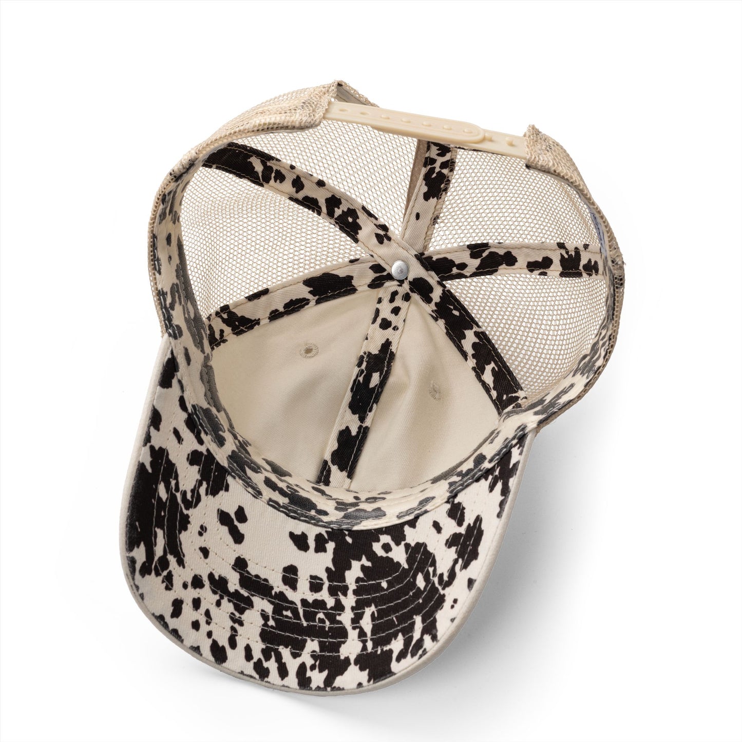 Women's Washed Mesh-Back Cap with print underneath bill embroidered USA 250th celebration various colors