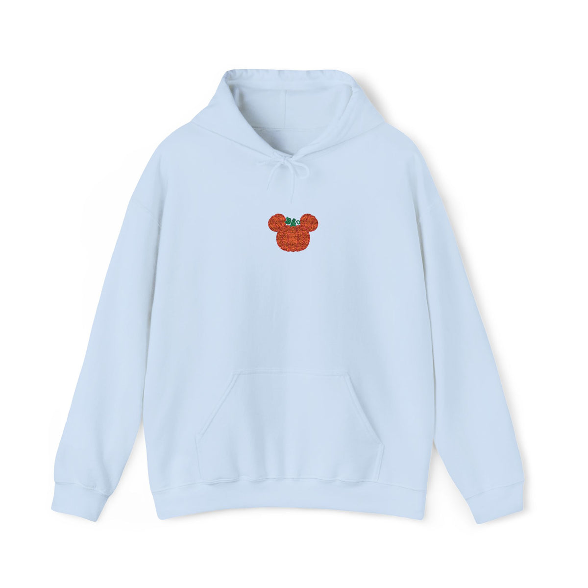 Fall Pumpkin Embroidered Ears silhouette Hoodie | Halloween pumpkin ears sweatshirt