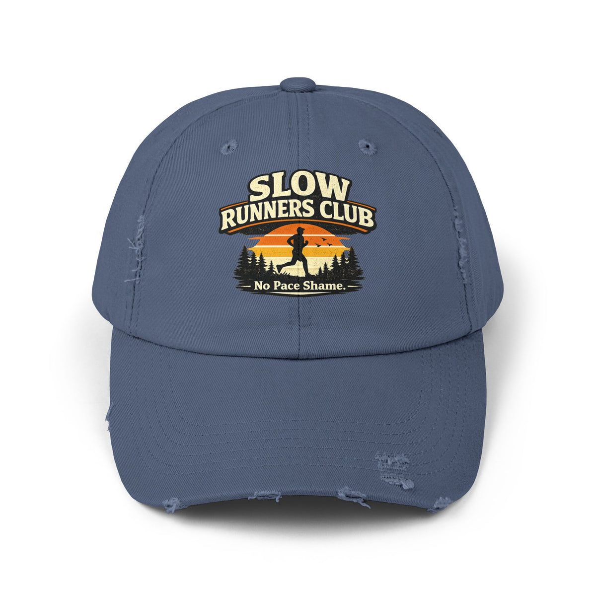 Slow Runners Club cap No Pace Shame | Vintage Athletic Running silhouette,