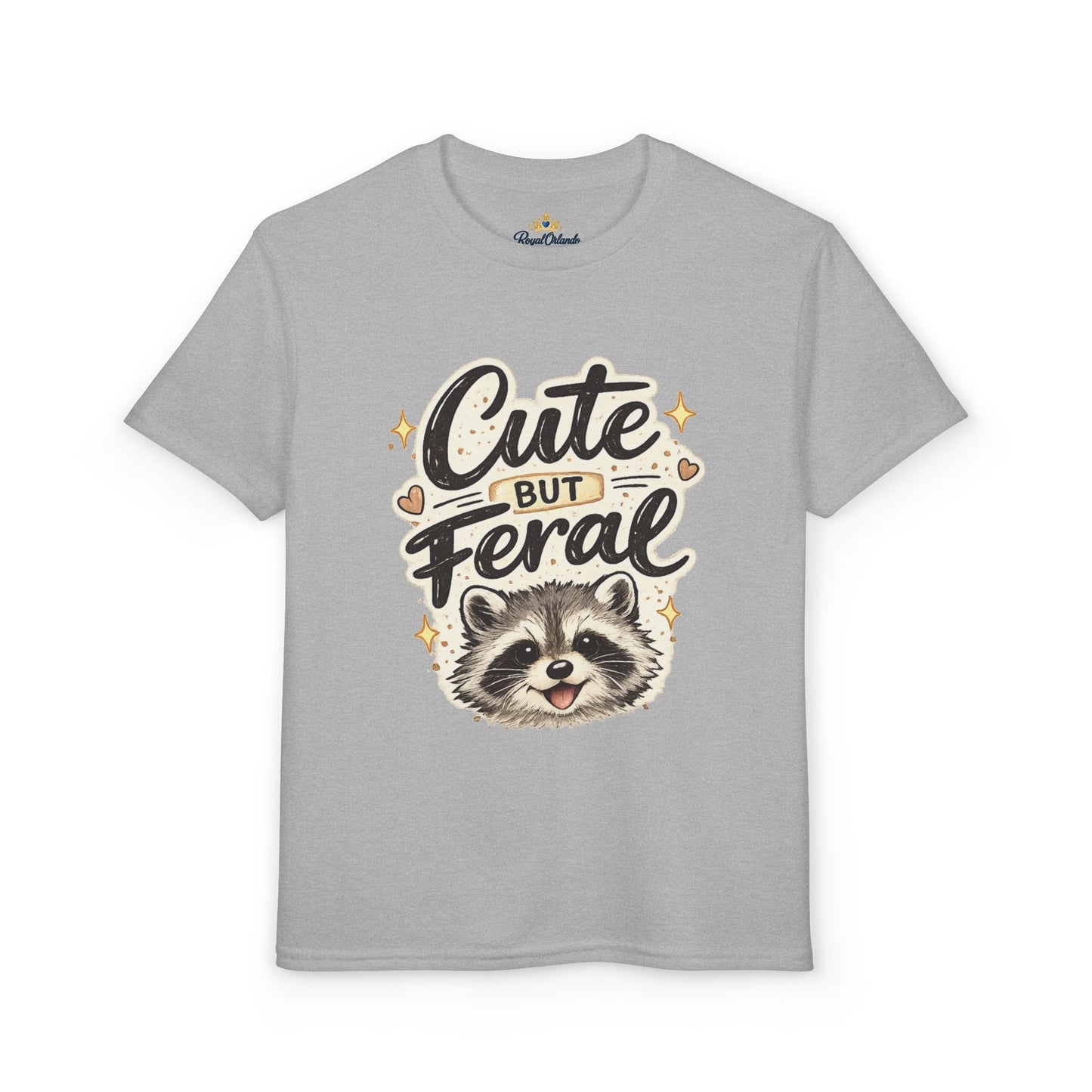 Cute but Feral Raccoon Youth T-Shirt | Kids Animal Graphic Tee
