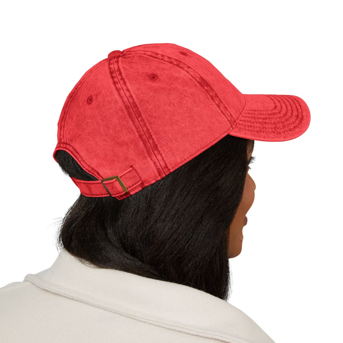 Embroidered Dachshund Head Cap | Vintage Distressed Baseball Hat
