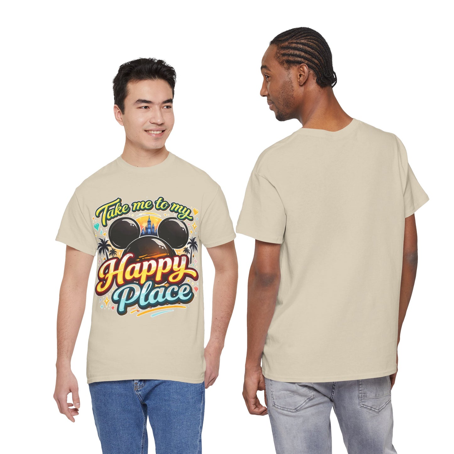 Take Me To My Happy Place T-Shirt | Mouse Ears Castle Vacation Tee