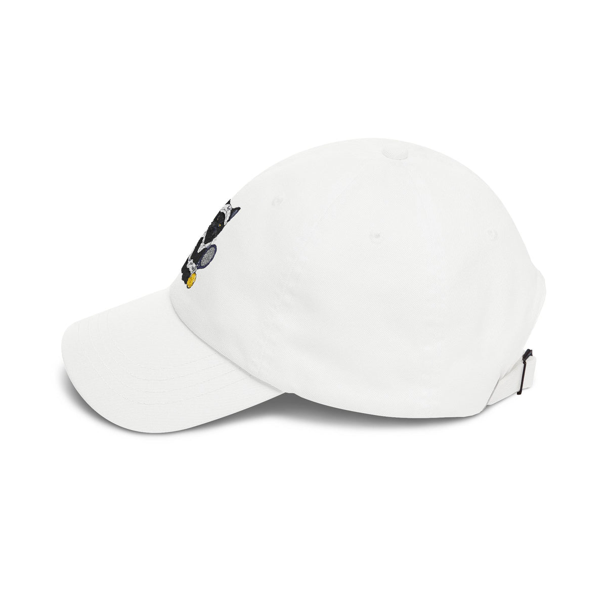 Black Cat Pickle Ball Embroidery Classic Dad Cap