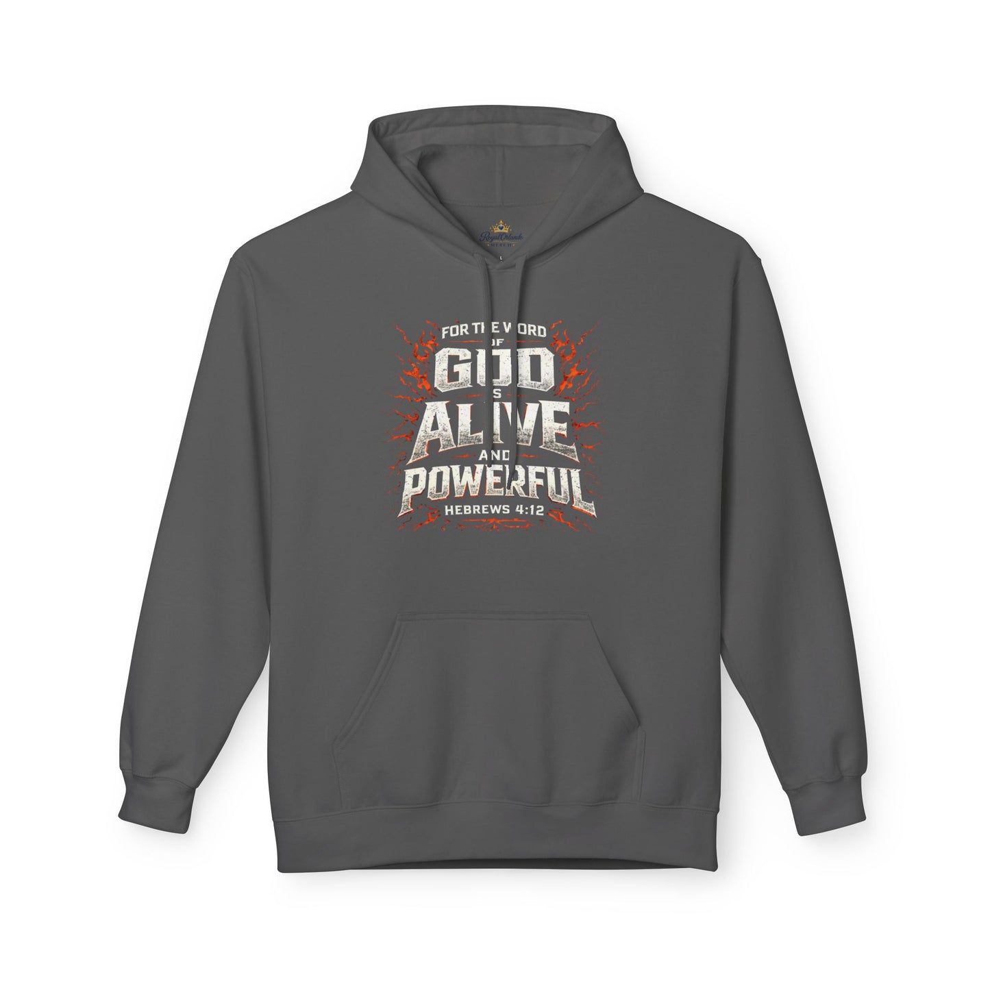Faith Based Scripture Unisex Hoodie, The Word of God is Alive and Powerful