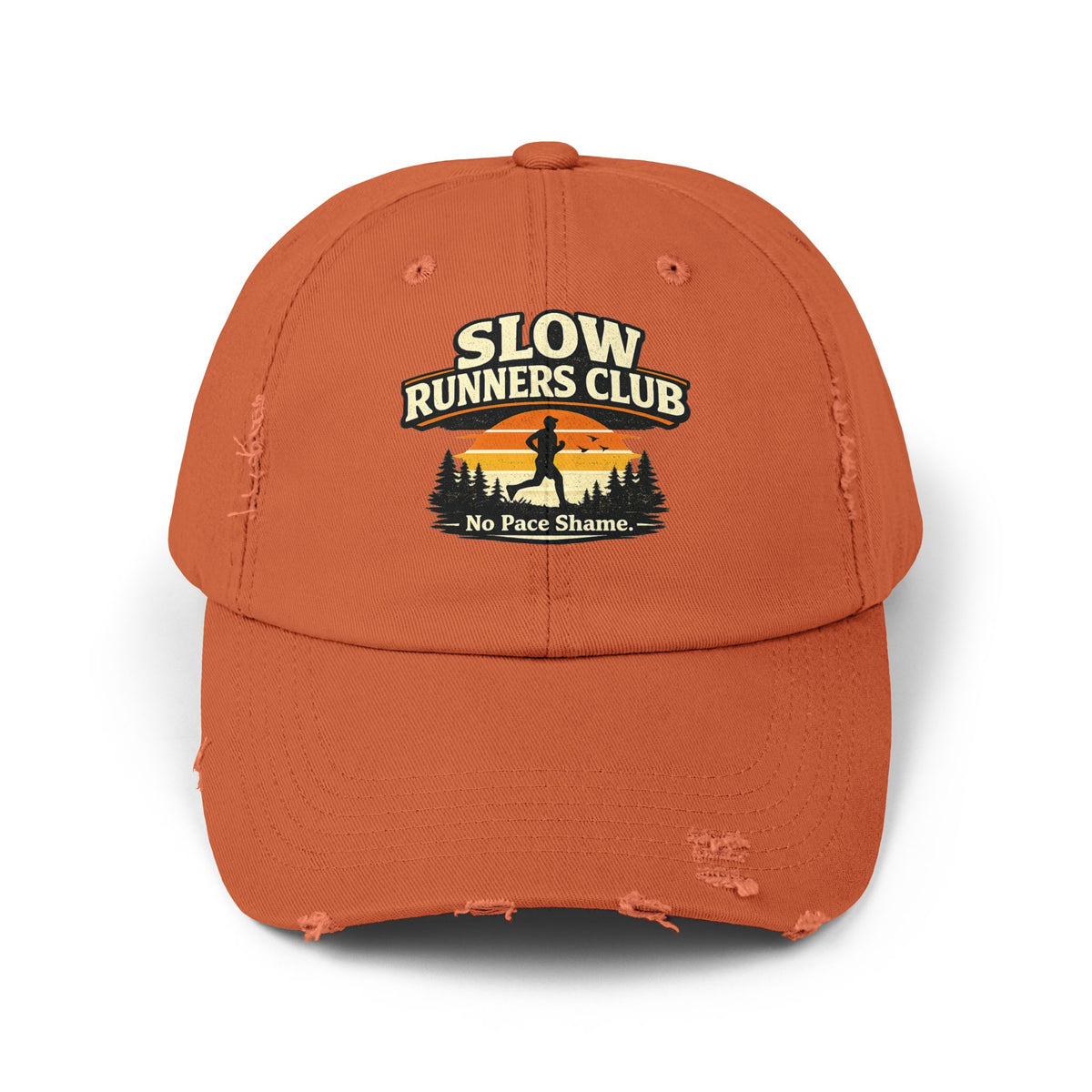 Slow Runners Club cap No Pace Shame | Vintage Athletic Running silhouette,