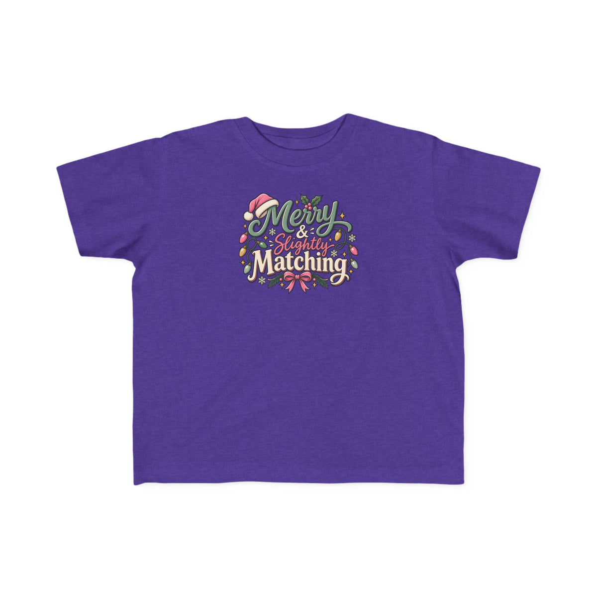 Kids Christmas Tee — “Merry Matching” Festive Holiday Shirt for Toddlers