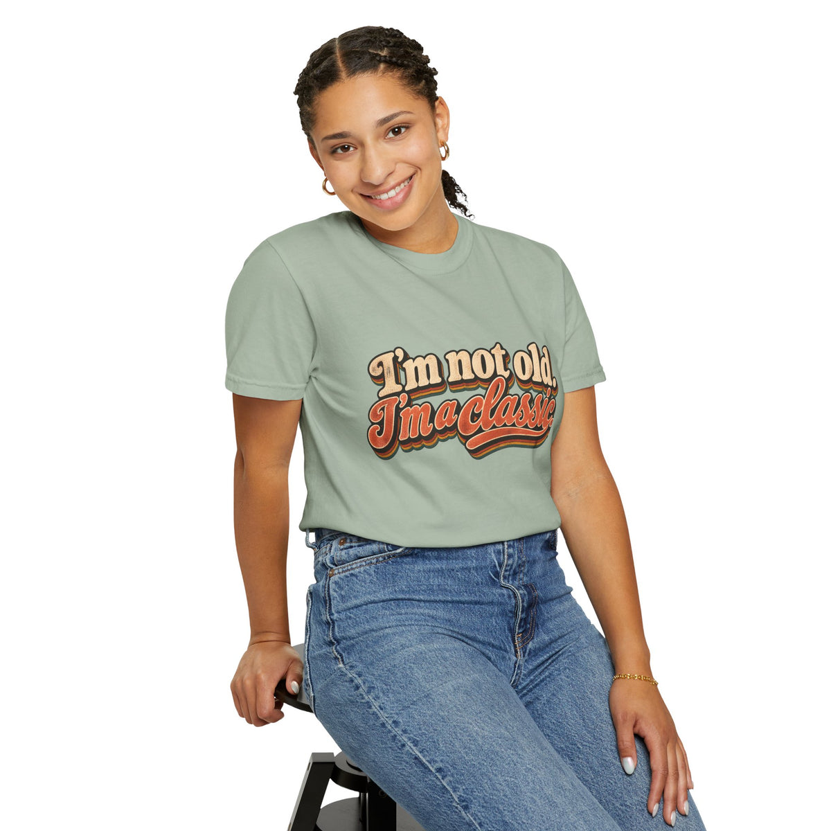 I'm Not Old I'm a Classic T-shirt | Retro Script Vintage Typography
