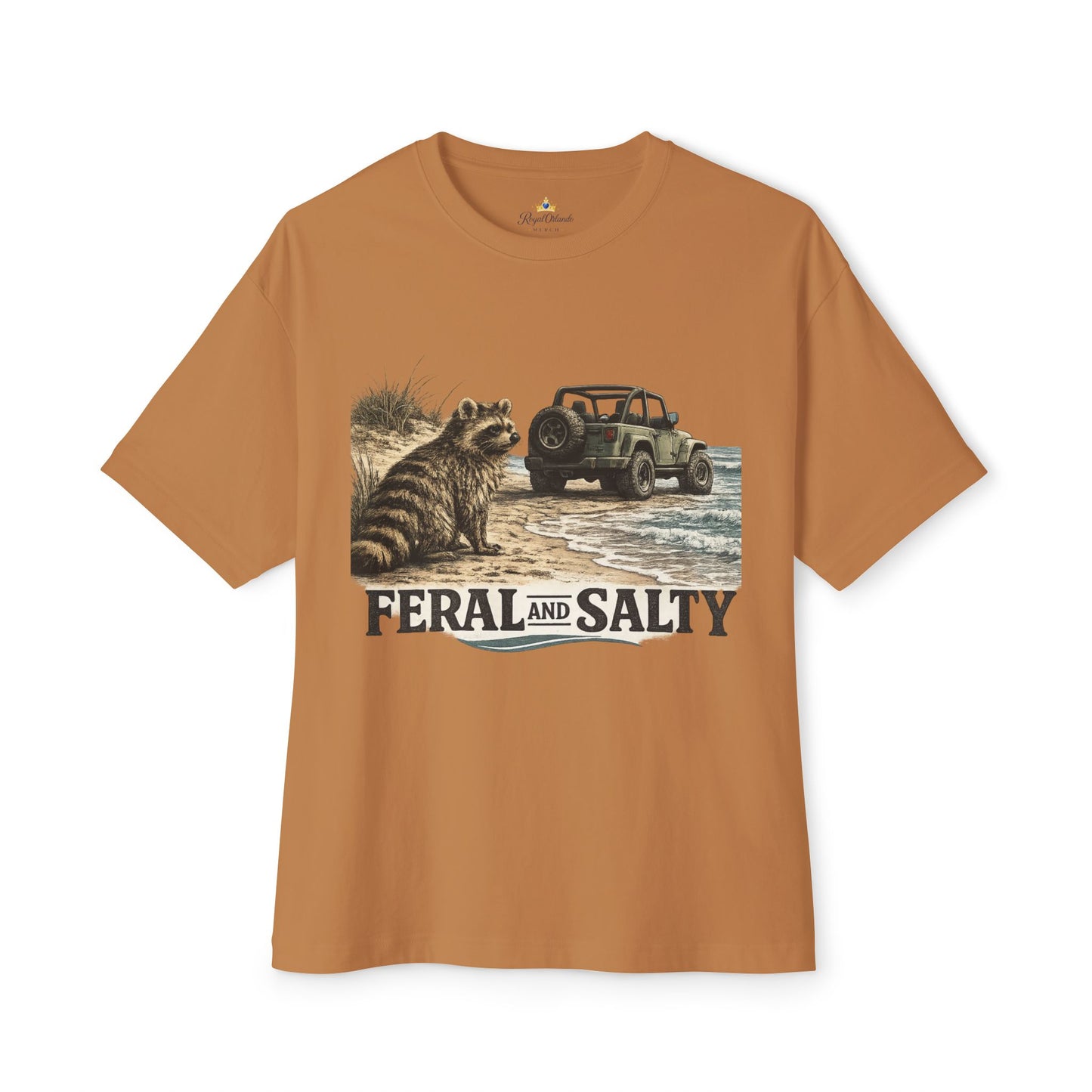 Unisex Oversized Boxy Tee -Feral and Salty