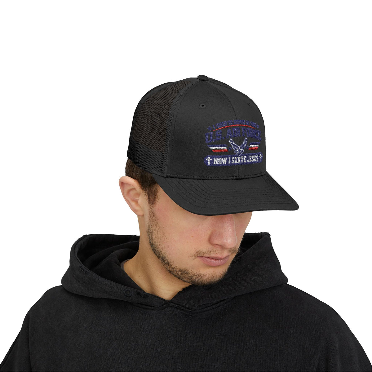 US AIR Force- Jesus embroidered ball cap