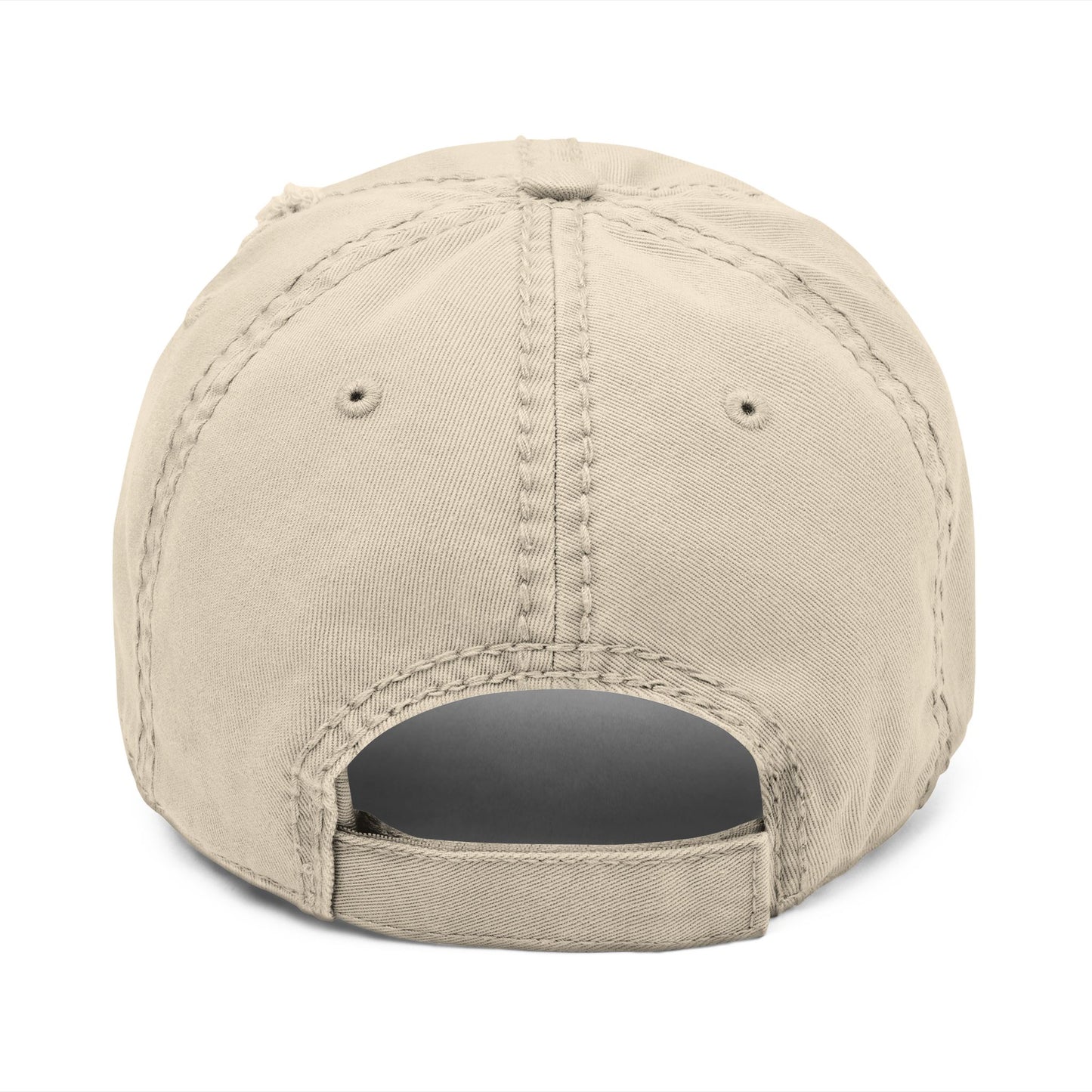 Distressed Embroidered Flag Hat — Vintage American Flag Baseball Cap
