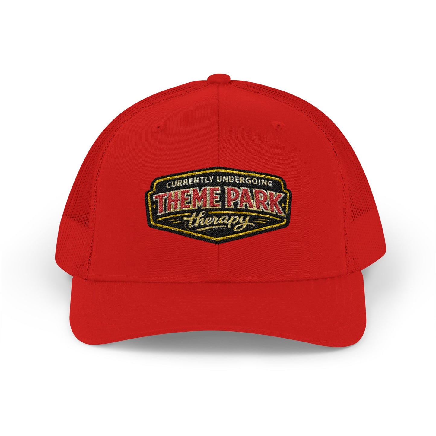 Theme Park Therapy Vintage Logo Snapback Cap | Trucker Mesh Hat