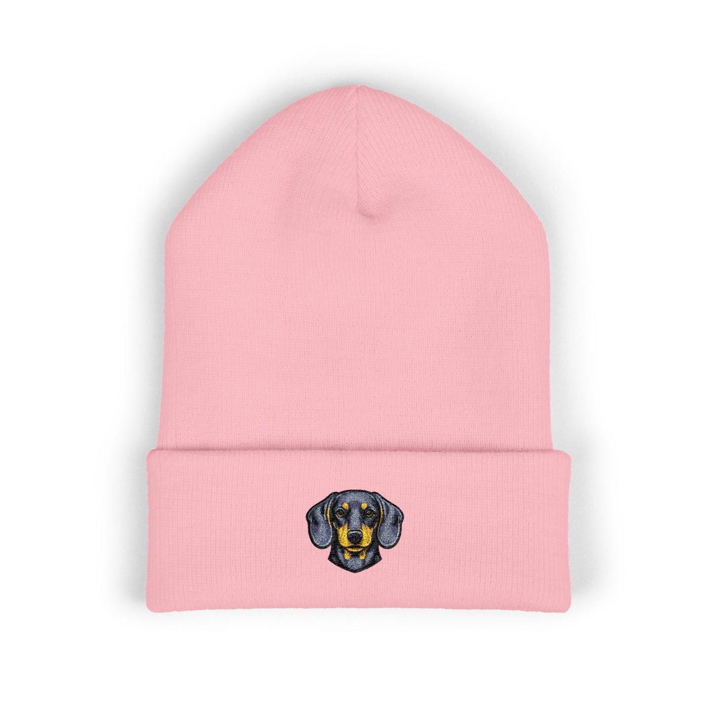 Dachshund Embroidered Beanie | Cuffed Knit Hat