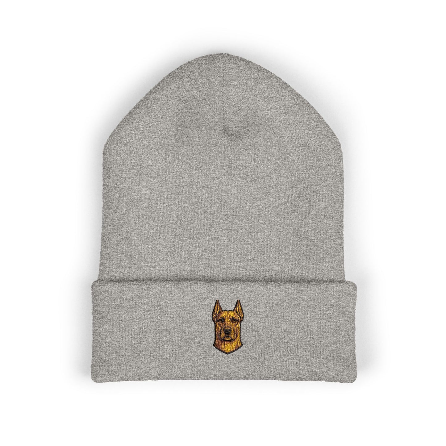 Great Dane  Embroidery Beanie | Cuffed Knit Hat