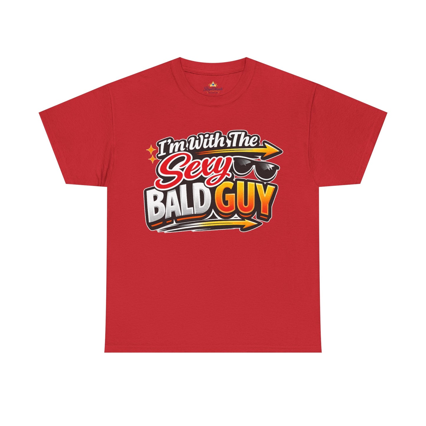 I'm With The Sexy Bald Guy T-Shirt | Funny Novelty Shirt, Sunglasses Graphic