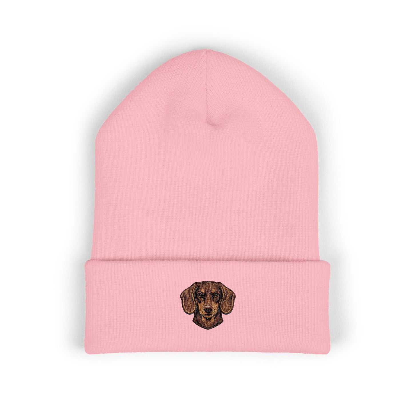 Dachshund Embroidered Beanie | Cuffed Knit Hat