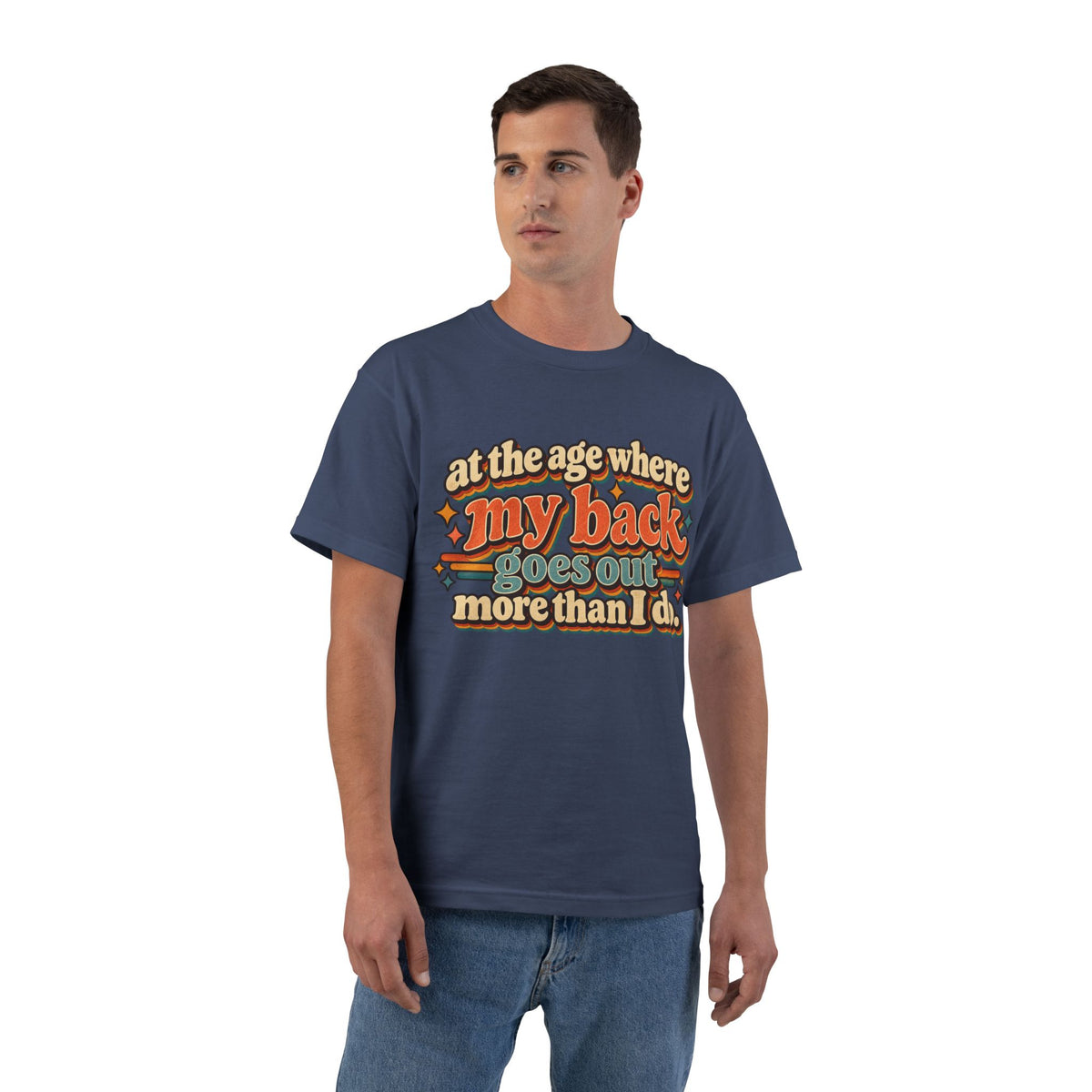 my back goes out more than I do T-Shirt | Retro Text Graphic