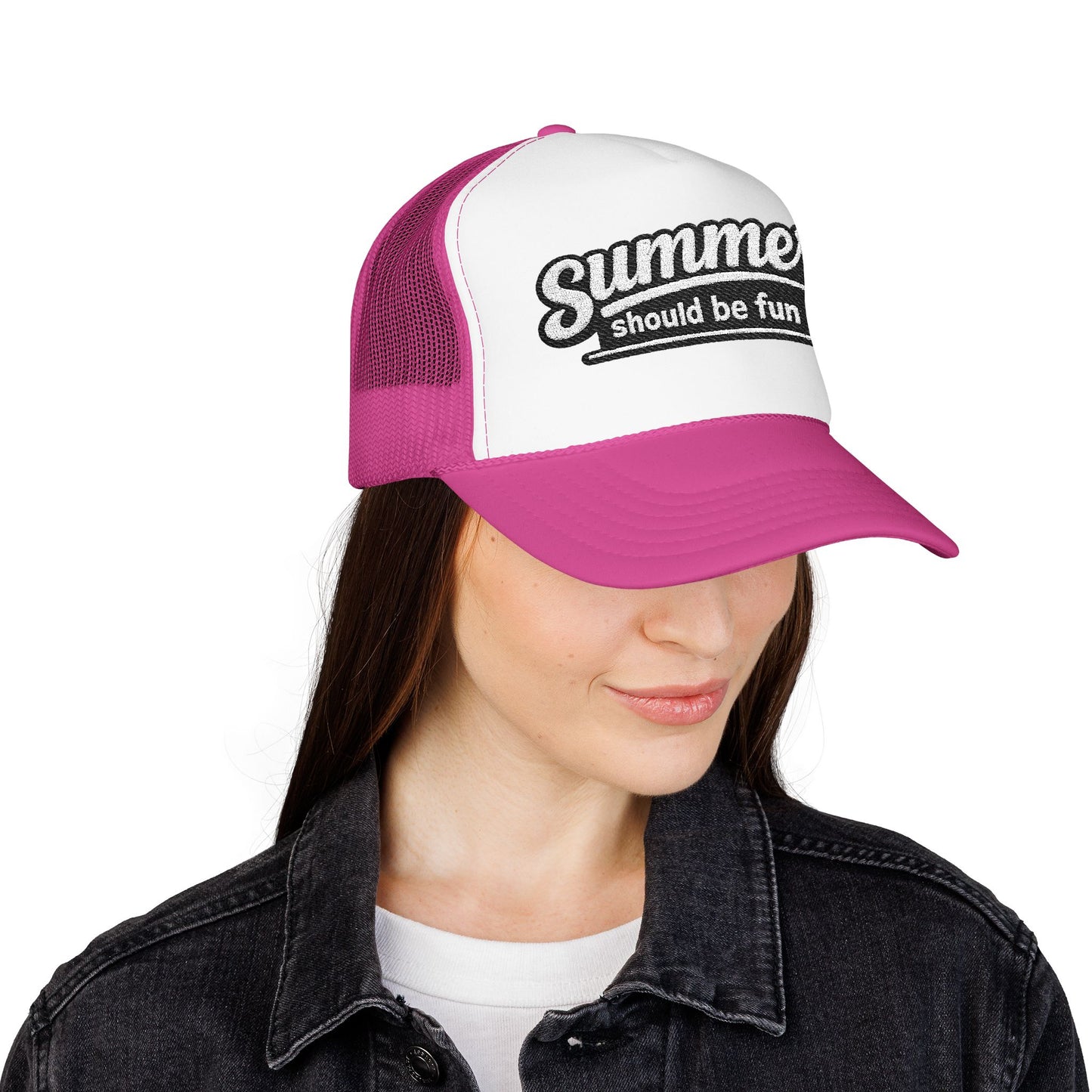 Summer Should Be Fun trucker hat | foam front mesh back Summer House quote