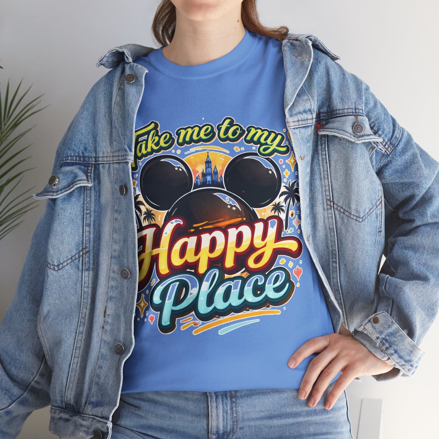 Take Me To My Happy Place T-Shirt | Mouse Ears Castle Vacation Tee