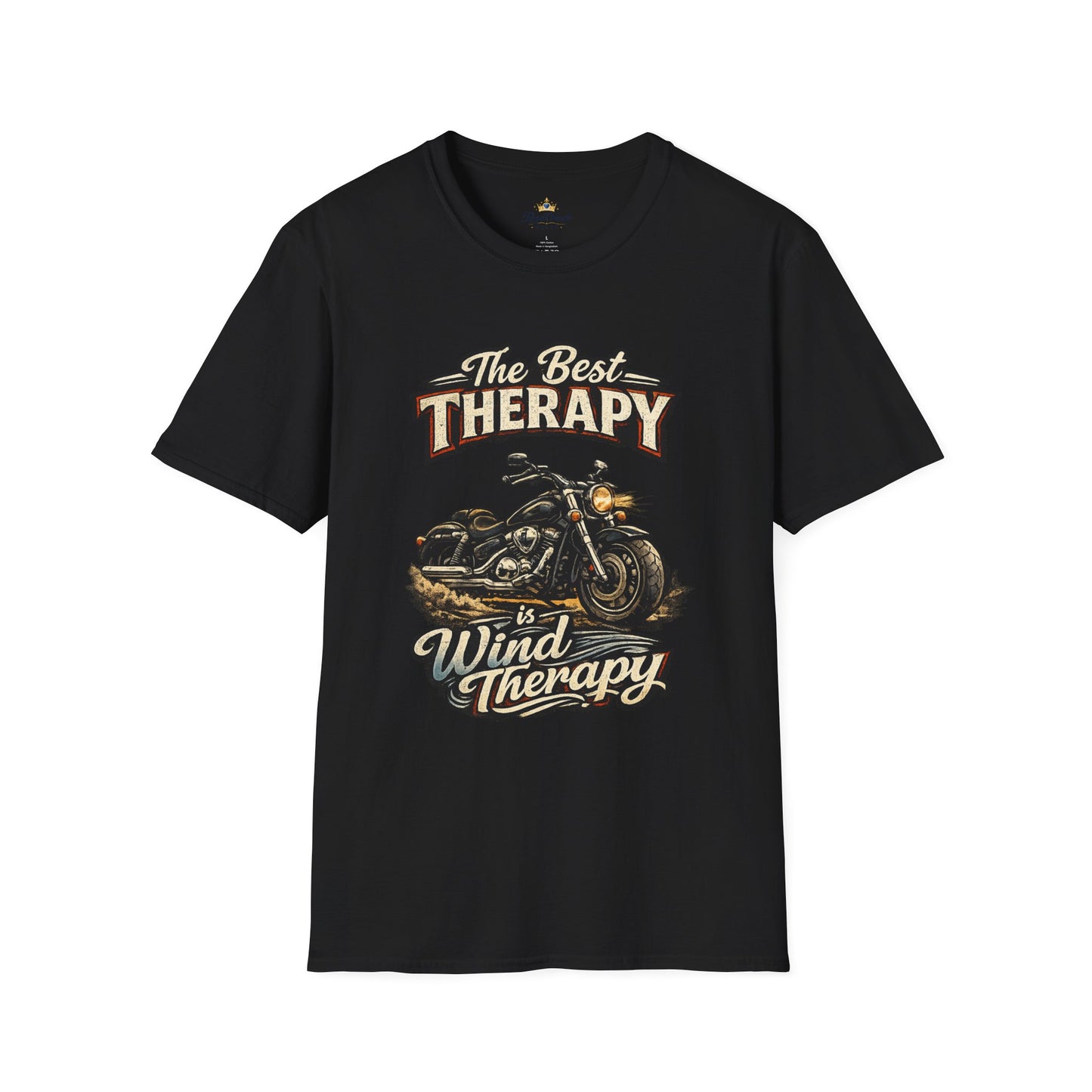 Motorcycle "The Best Therapy" T-Shirt | Bike Wind Therapy Design
