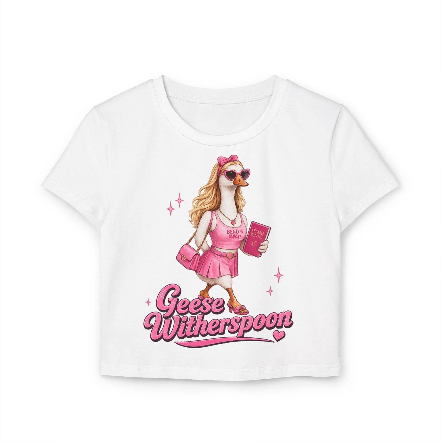 Geese Witherspoon goose character tee | Women's Baby Tee