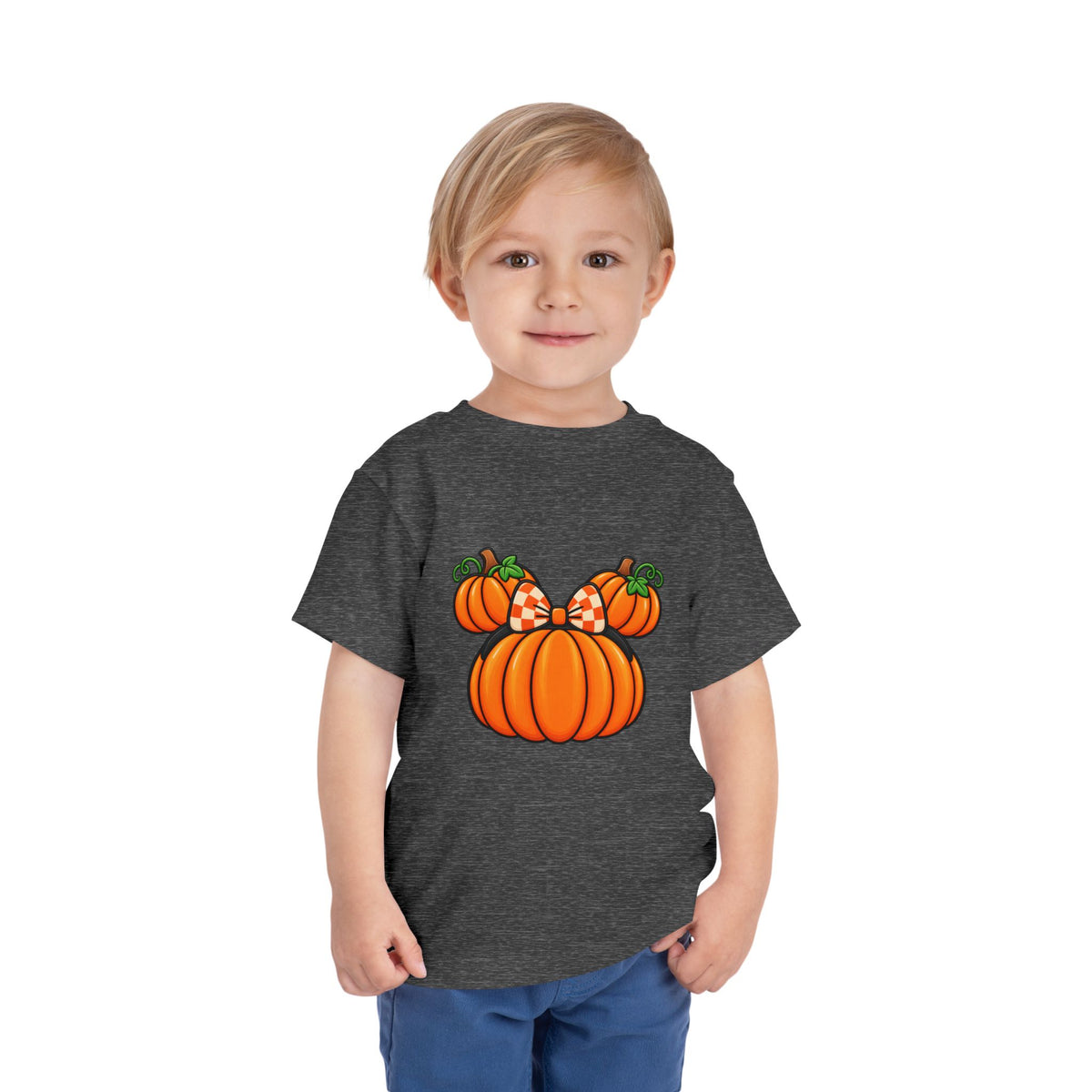 Fall Pumpkin Ears Toddler Tee | Halloween Fall Pumpkin Shirt