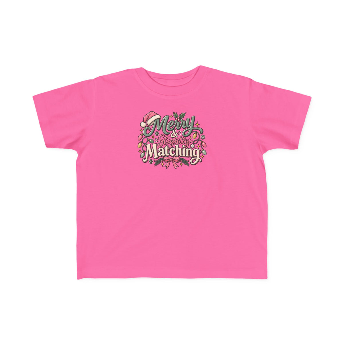 Kids Christmas Tee — “Merry Matching” Festive Holiday Shirt for Toddlers