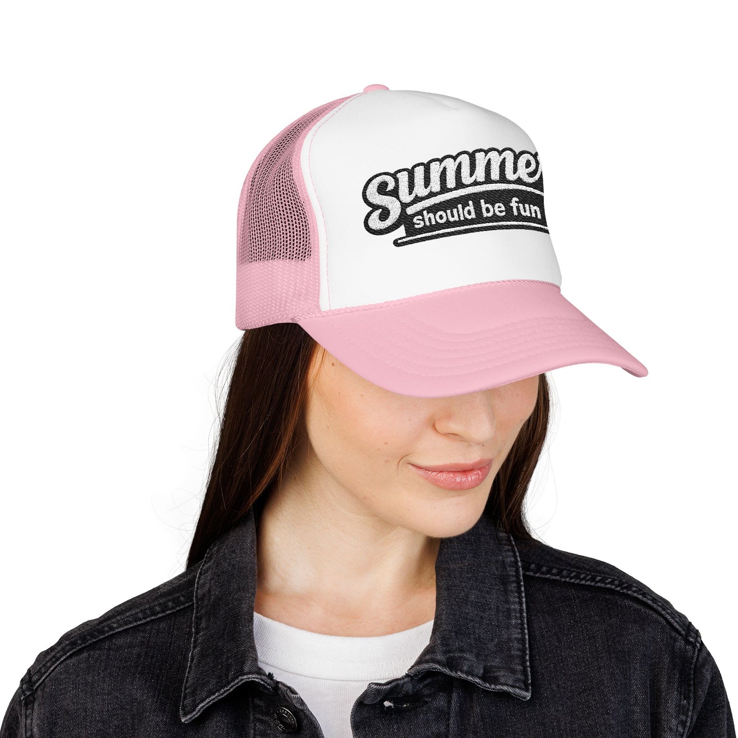 Summer Should Be Fun trucker hat | foam front mesh back Summer House quote