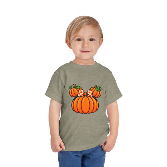 Fall Pumpkin Ears Toddler Tee | Halloween Fall Pumpkin Shirt