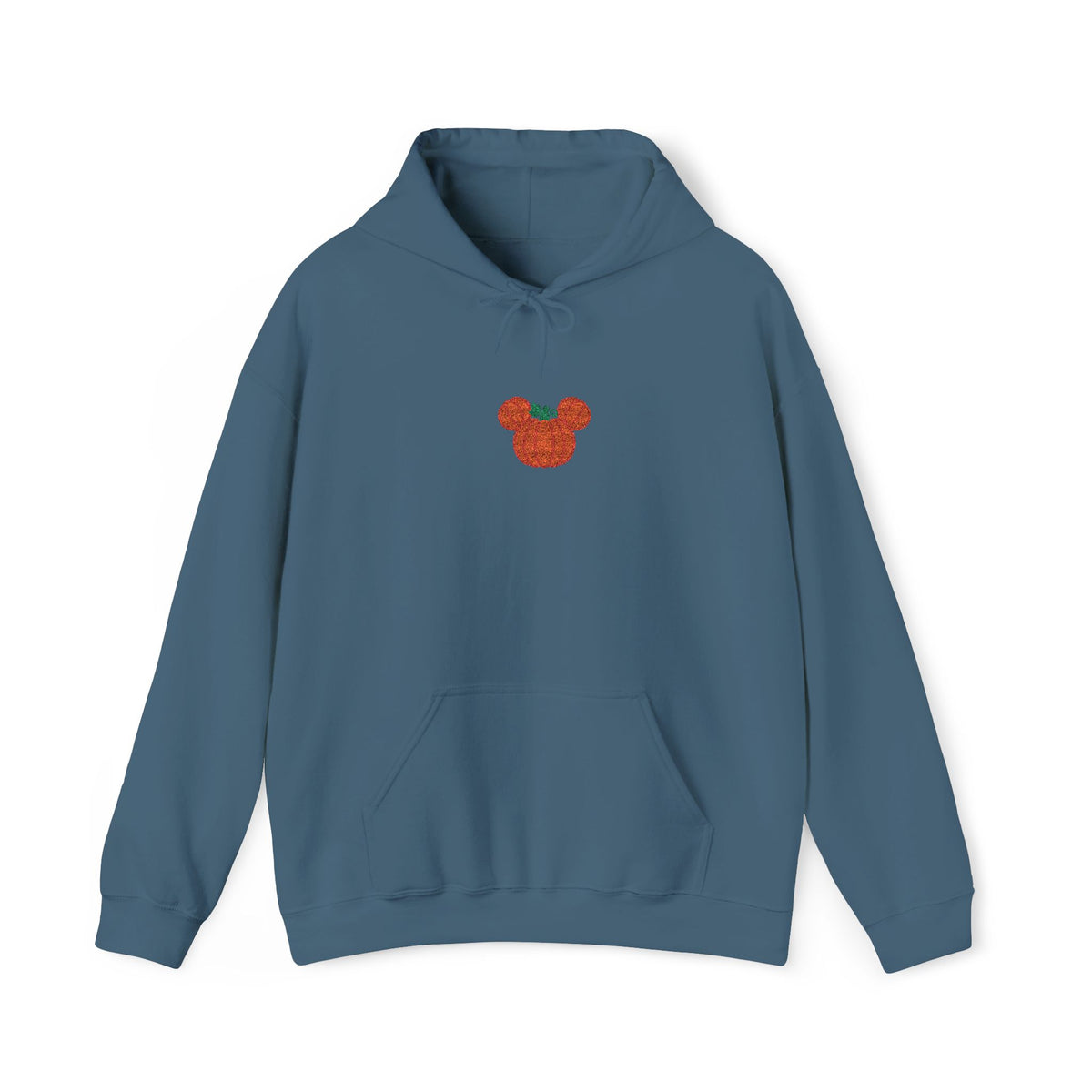 Fall Pumpkin Embroidered Ears silhouette Hoodie | Halloween pumpkin ears sweatshirt