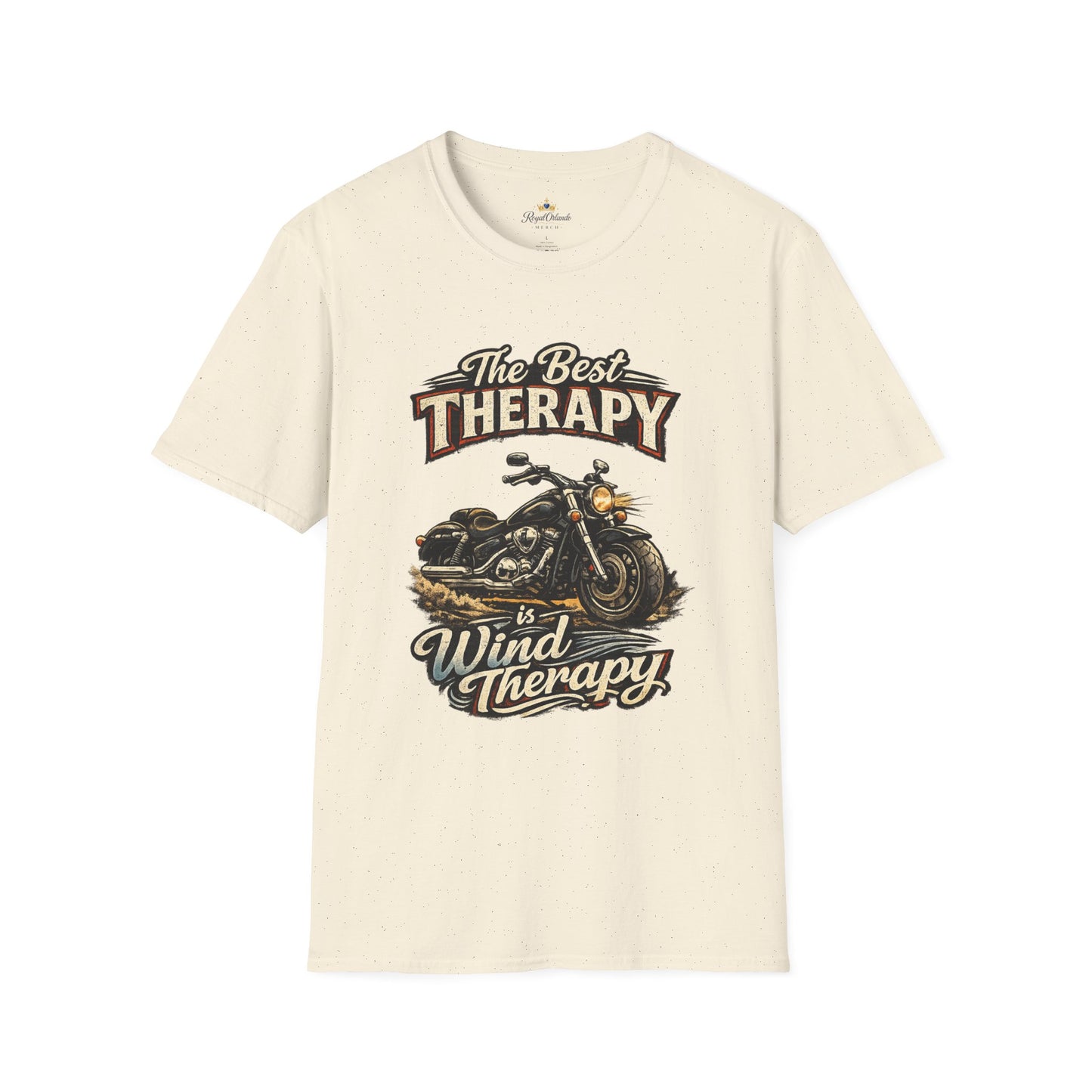 Motorcycle "The Best Therapy" T-Shirt | Bike Wind Therapy Design