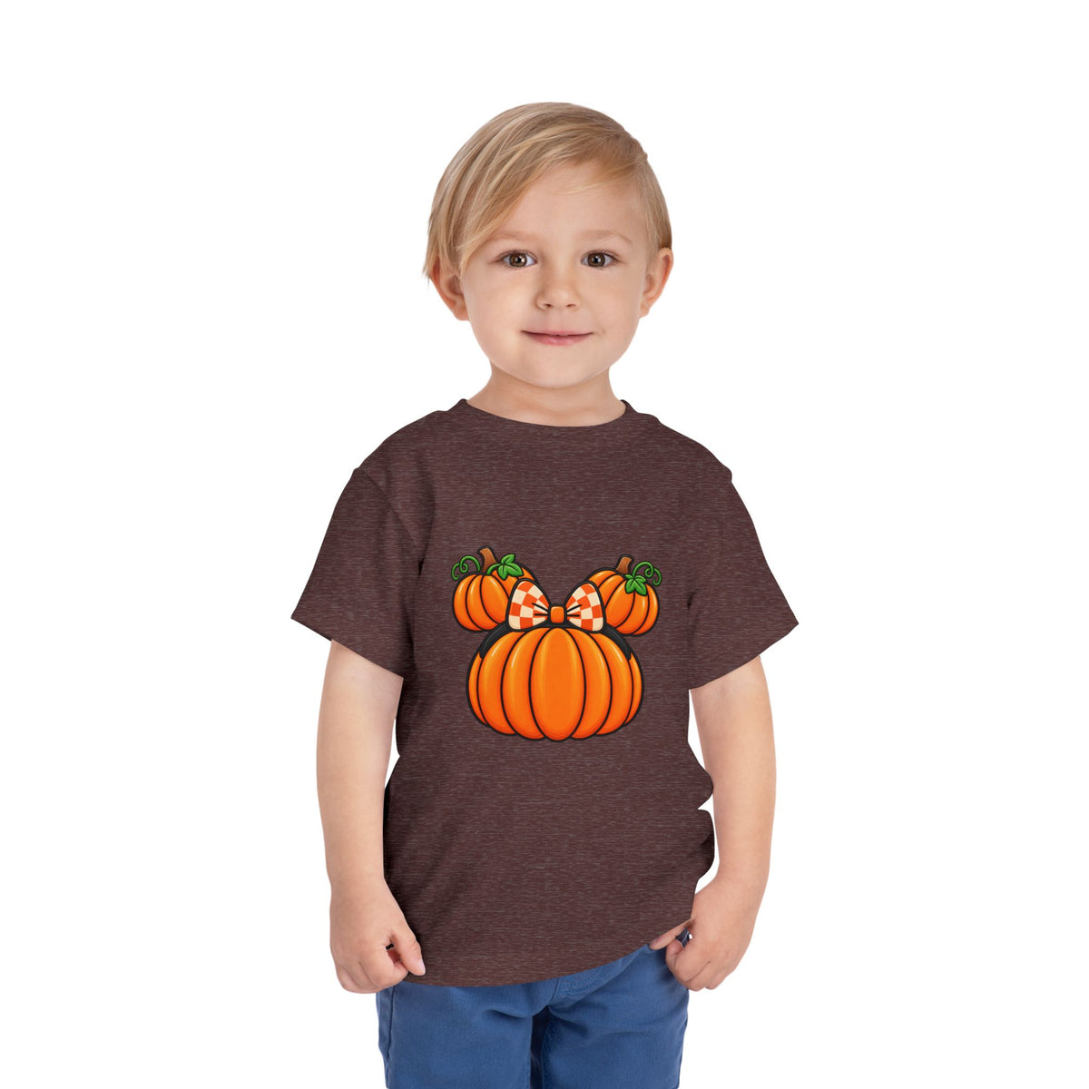 Fall Pumpkin Ears Toddler Tee | Halloween Fall Pumpkin Shirt
